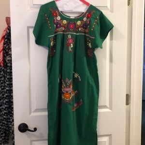 Mexican embroidered dress